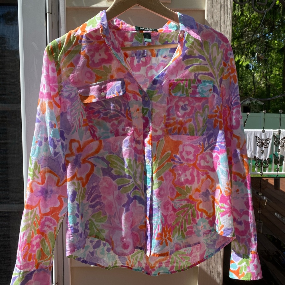 Ralph Lauren Floral Blouse petite large
